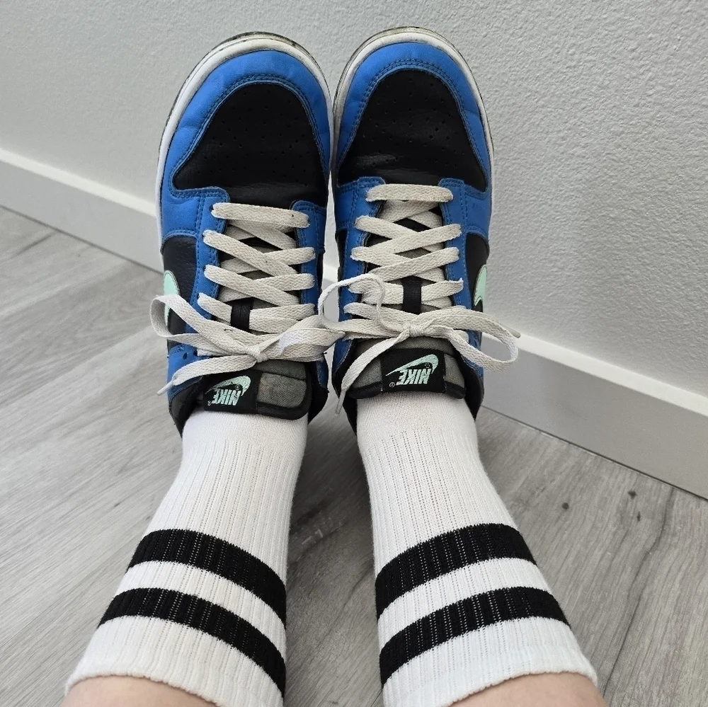 Nike | Dunk Low SE Crater blue black sporty streetwear sneakers | WMS 7.5 - Picture 6 of 13